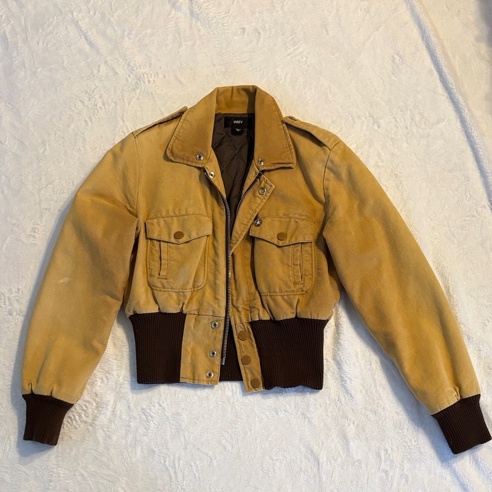 Faded Tan and Brown Jacket